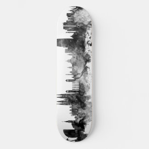 Barcelona Spain Skyline Black White Persoonlijk Skateboard