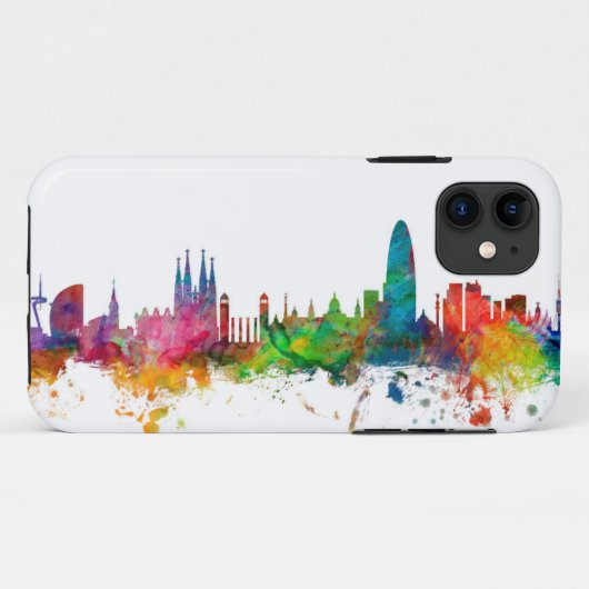 Barcelona Spain Skyline Case-Mate iPhone Case (Achterkant (horizontaal))