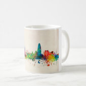 Barcelona Spain Skyline Koffiemok (Voorkant rechts)