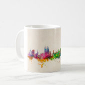 Barcelona Spain Skyline Koffiemok (Voorkant links)