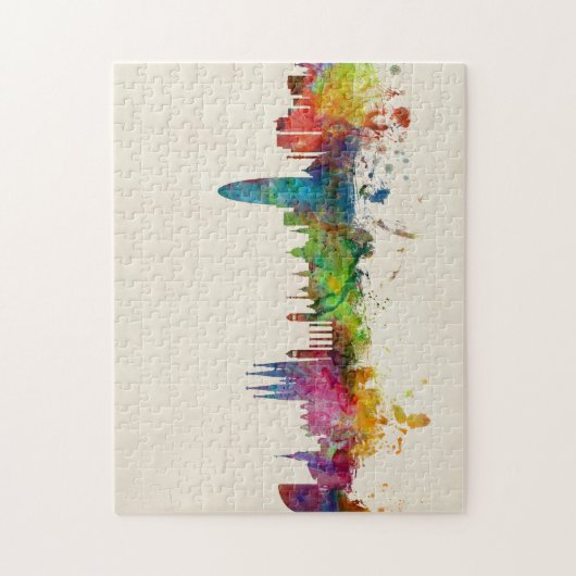 Barcelona Spain Skyline Legpuzzel (Verticaal)