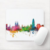 Barcelona Spain Skyline Muismat (Met muis)