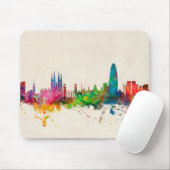 Barcelona Spain Skyline Muismat (Met muis)