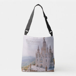 Barcelona Spain Temple Expiatori del Sagrat Cor Crossbody Tas
