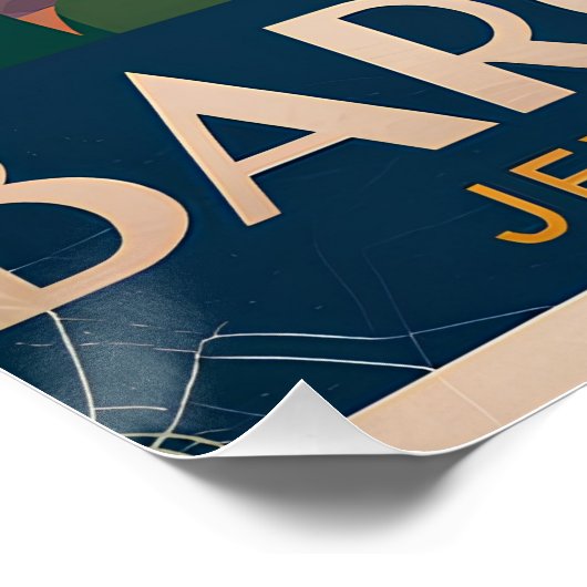 Barcelona Spain vintage Poster (Hoek)