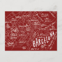 Barcelona Spain Vintage Travel New Postcard