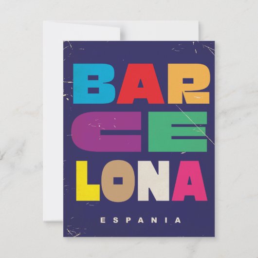Barcelona Spanje (Achterkant)