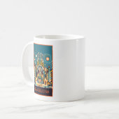 Barcelona Spanje Art Deco Koffiemok (Voorkant links)