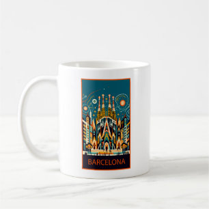 Barcelona Spanje Art Deco Koffiemok