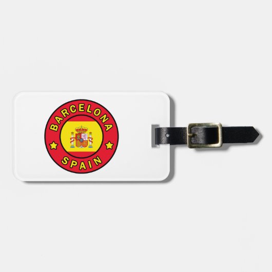Barcelona Spanje Bagagelabel (Voorkant horizontaal)