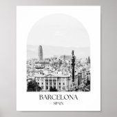 Barcelona Spanje Boog Fotoprint Poster (Voorkant)