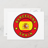 Barcelona Spanje Briefkaart (Voorkant / Achterkant)