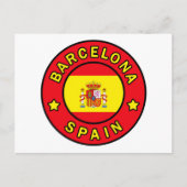 Barcelona Spanje Briefkaart (Voorkant)