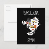 Barcelona, Spanje Briefkaart (Voorkant / Achterkant)