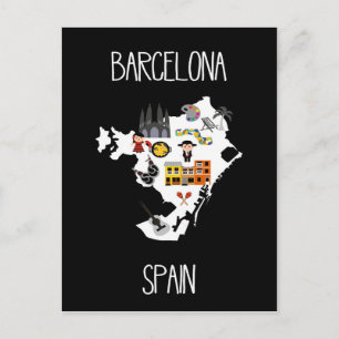 Barcelona, Spanje Briefkaart