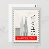 Barcelona Spanje Briefkaart (Voorkant / Achterkant)