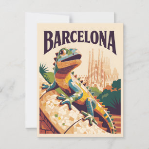 Barcelona Spanje Briefkaart