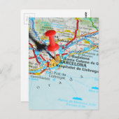 Barcelona, Spanje Briefkaart (Voorkant / Achterkant)