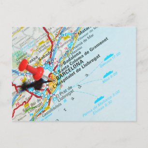 Barcelona, Spanje Briefkaart