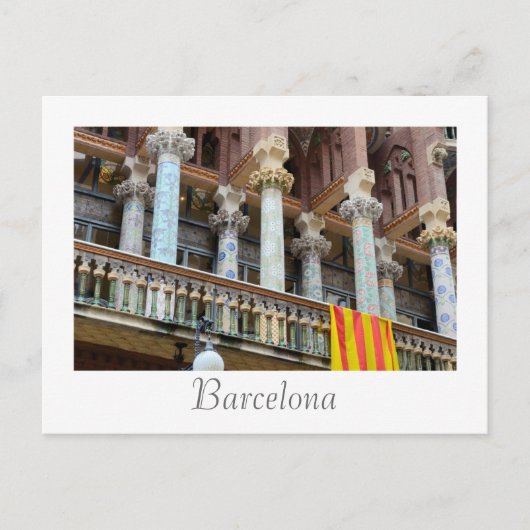 Barcelona, Spanje Briefkaart (Voorkant)