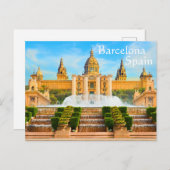 Barcelona Spanje Briefkaart (Voorkant / Achterkant)