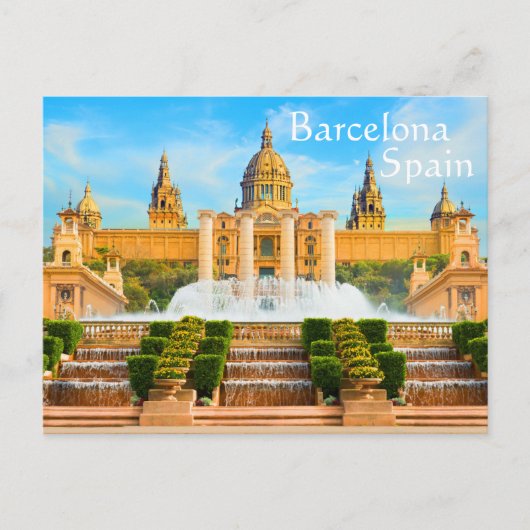 Barcelona Spanje Briefkaart (Voorkant)