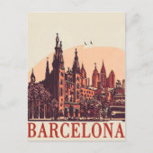 Barcelona Spanje Briefkaart (Voorkant)