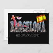 Barcelona Spanje Briefkaart (Voorkant / Achterkant)