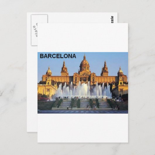 Barcelona Spanje Briefkaart (Voorkant / Achterkant)