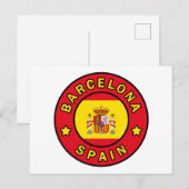 Barcelona Spanje Briefkaart (Voorkant / Achterkant)