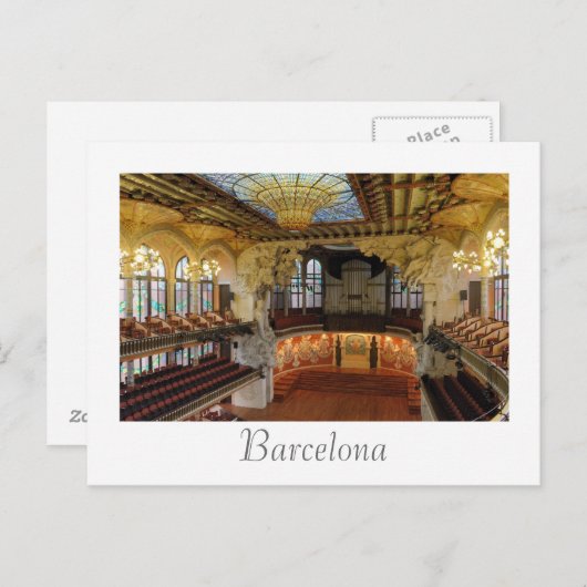 Barcelona, Spanje Briefkaart (Voorkant / Achterkant)