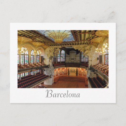 Barcelona, Spanje Briefkaart (Voorkant)