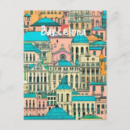 Barcelona Spanje Briefkaart