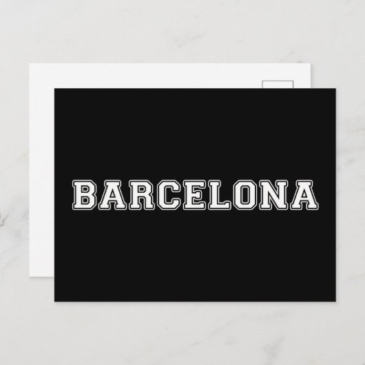 Barcelona Spanje Briefkaart (Voorkant / Achterkant)