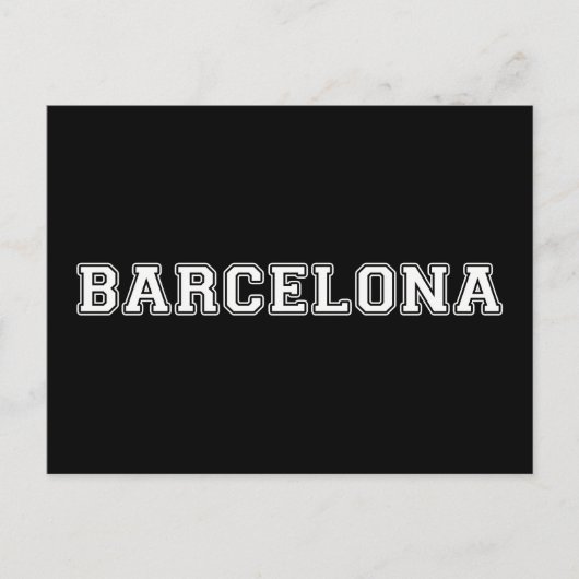Barcelona Spanje Briefkaart (Voorkant)