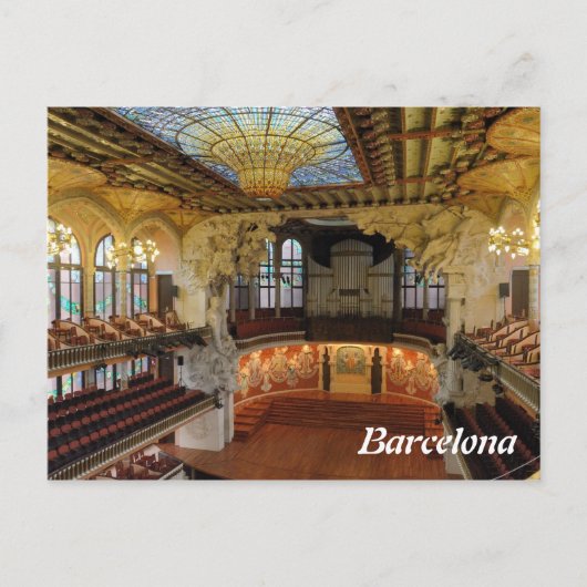 Barcelona, Spanje Briefkaart (Voorkant)