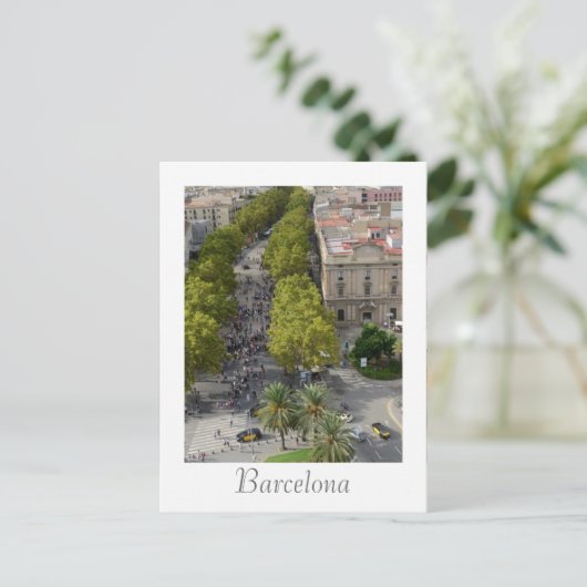 Barcelona Spanje Briefkaart (Staand voorkant)