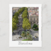 Barcelona Spanje Briefkaart (Voorkant)