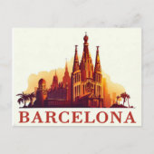  Barcelona Spanje Briefkaart (Voorkant)