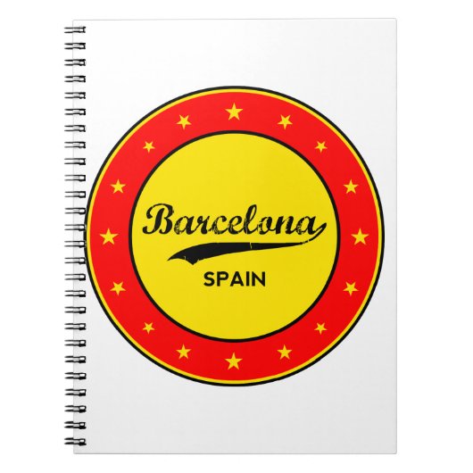 Barcelona, Spanje, cirkel Notitieboek (Voorkant)