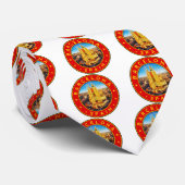 Barcelona, Spanje, cirkel, rood Stropdas (Opgerold)