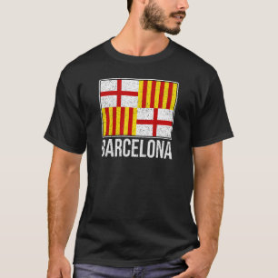 BARCELONA SPANJE CITY FLAG CATALONIA 1 T-SHIRT
