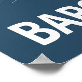 Barcelona Spanje City Map Line Art Blue Print (Hoek)