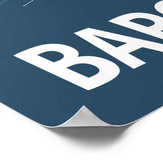 Barcelona Spanje City Map Line Art Blue Print (Hoek)