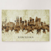 Barcelona Spanje Cityscape Legpuzzel (Horizontaal)