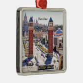 Barcelona, Spanje, cityscape Metalen Ornament (Rechts)