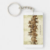 Barcelona Spanje Cityscape Sleutelhanger (Voorkant)