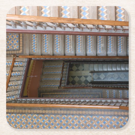 Barcelona, Spanje Colorful Stairway Onderzetter (Voorkant)