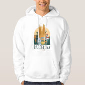 Barcelona Spanje Cute spaanse reiscadeau City Love Hoodie (Voorkant)