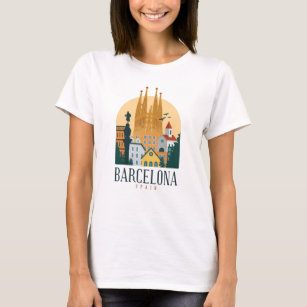 Barcelona Spanje Cute spaanse reiscadeau City Love T-shirt